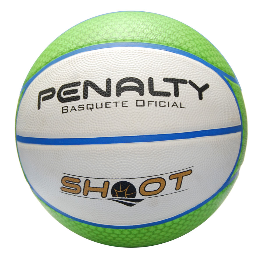 Bola de Basquete Shoot Baby Branca, Preto e Verde 0,3cm - Penalty em  Promoção na Americanas