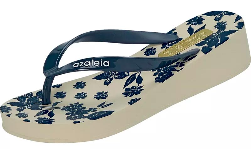 chinelo feminino anabela azaleia